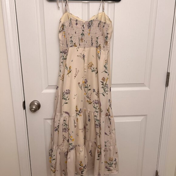 Butter Yellow Monaco Dress in Botanical Floral - Picture 3 of 5